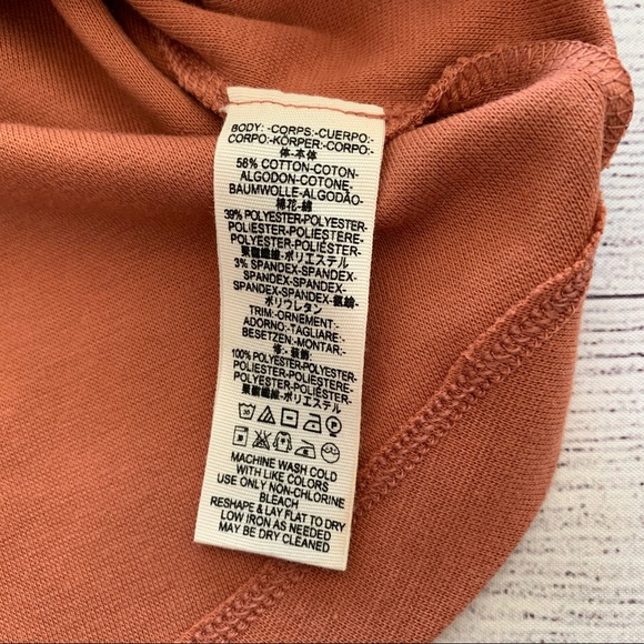 Free People Satin Bow Long Sleeve Top Size Medium - Picture 9 of 10